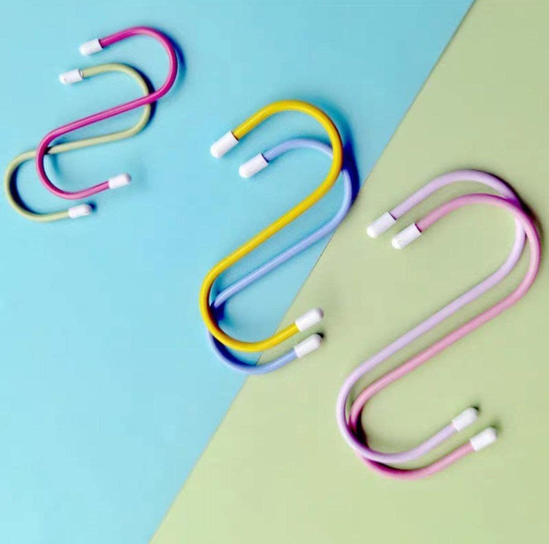 17873 S Shape Metal Hooks for Hanging, Heavy Duty S Shaped Hooks for Hanging Clothes, Metal Hooks for Kitchen, Wardrobe, Work Shop, Bathroom, Garden, Office (6 Pcs Set) 17873 S Shape Metal Hooks for Hanging, Heavy Duty S Shaped Hooks for Hanging Clothes, Metal Hooks for Kitchen, Wardrobe, Work Shop, Bathroom, Garden, Office (6 Pcs Set)